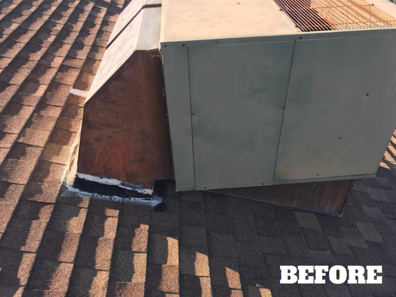 Rooftop system replacement, before replacement