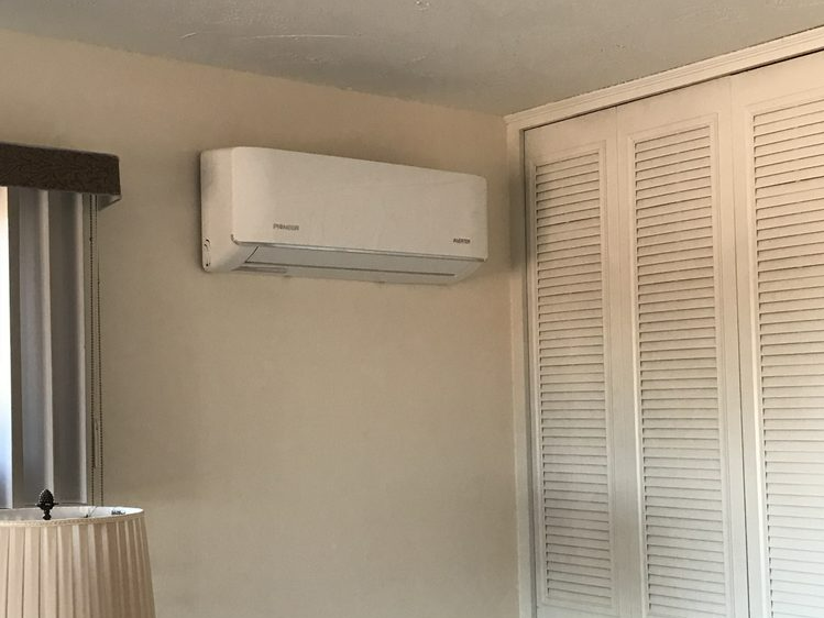Mini Split Condenser Inside Silver Lakes